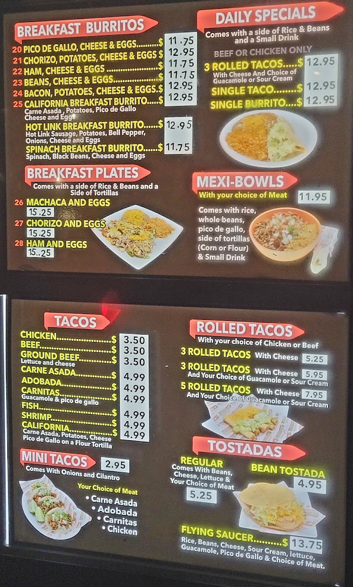 Carolina's Mexican Food Menu - Image 2